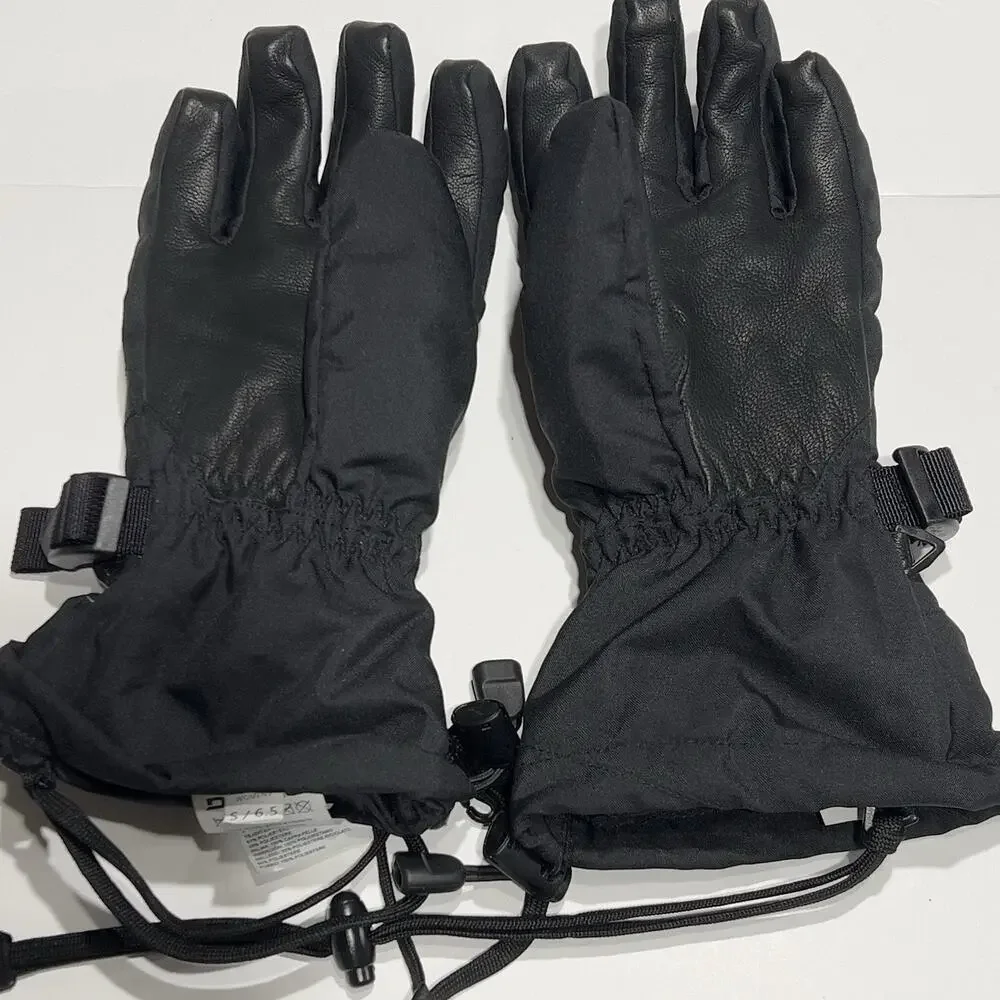 Dakine Tahoe Women's Gloves Size S Black Leather Ski Snowboard Warm Winter 6.5